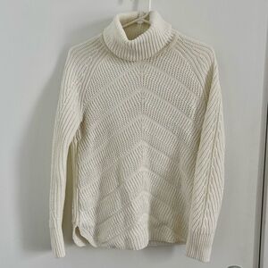 Kismet Cream Cable-knit Turtleneck